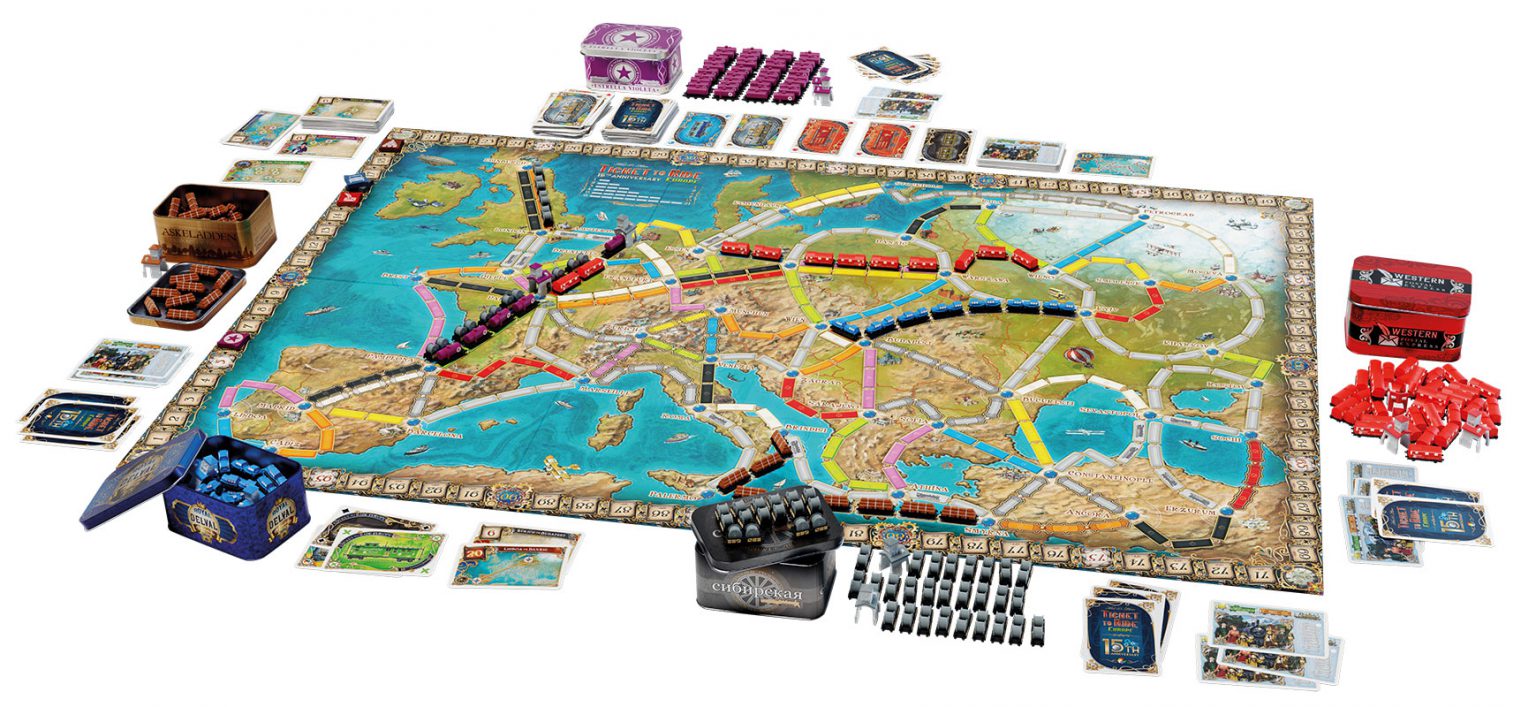 Zug um Zug Europa 15. Jahre Jubiläum Atlantis Spiele Zug um Zug Europa 15. Jahre Jubiläum Atlantis Spiele